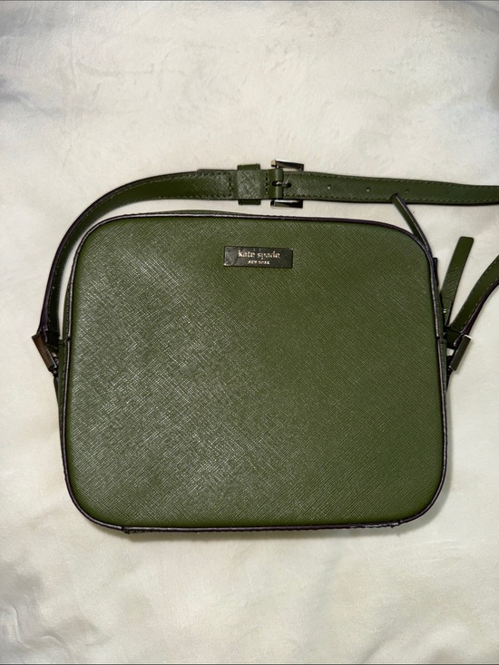kate spade Other - kate spade Olive Green Saffiano Crossbody Messenger